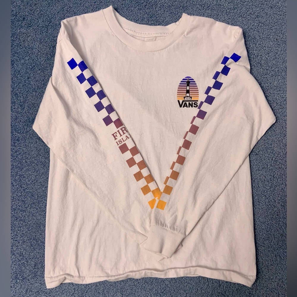 Long Sleeved Fire Island Vans shirt